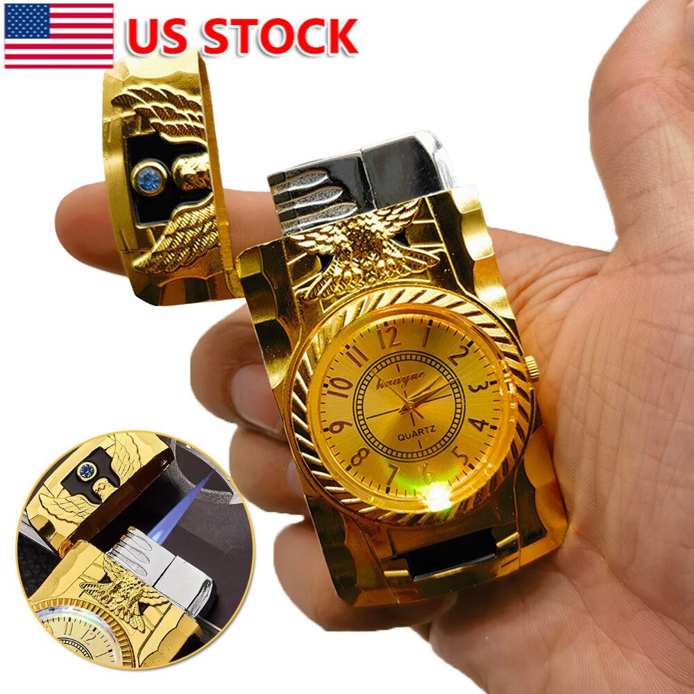 W/ Led/quartz Watch Lighters