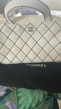 Chanel Coco Mark Wild Stitch Gold Hardware Handbag Calf Leather Ladies