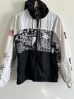 Volcom Jacket Adult Small White Full Zip Wind Breaker Snow Boarding USA *READ