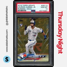 2018 TOPPS UPDATE #US110 LOURDES GURRIEL JR. GOLD RC ROOKIE /2018 PSA 10