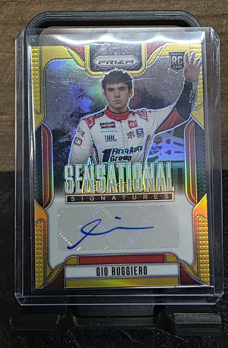 2025 Panini Prizm Gio Ruggiero Sensational Signatures Gold Auto /10 RC SS-GIO