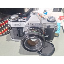 Canon AE-1 35mm Film Camera w/ FD 50mm f/1.8 Lens Tamron 80-210 Flash Kit