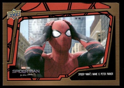 Spiderman No Way Home 2018 Marvel Upper Deck Card #1 (NM)