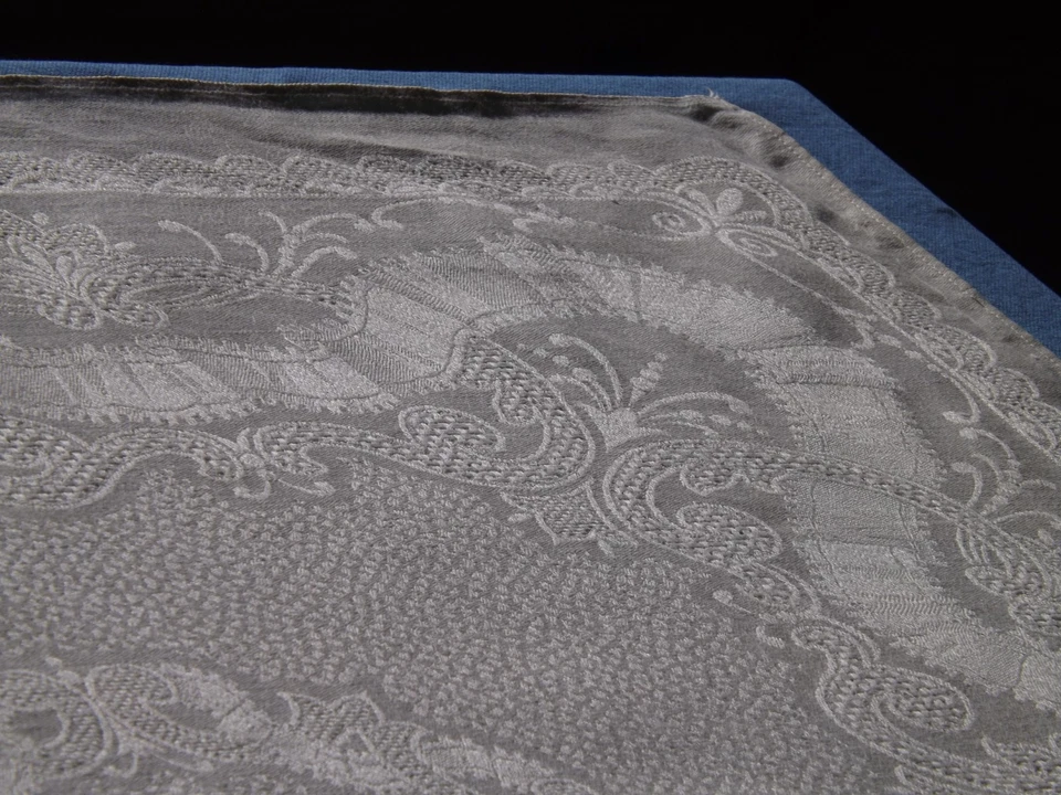 12 serviettes de table, damas de métis, mono AL,  jamais servi, anciennes - Photo 4/4