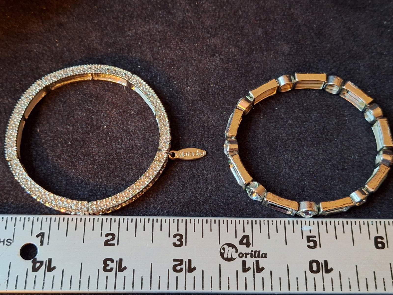 Rhinestone Stretch Stack Bracelets - image 8