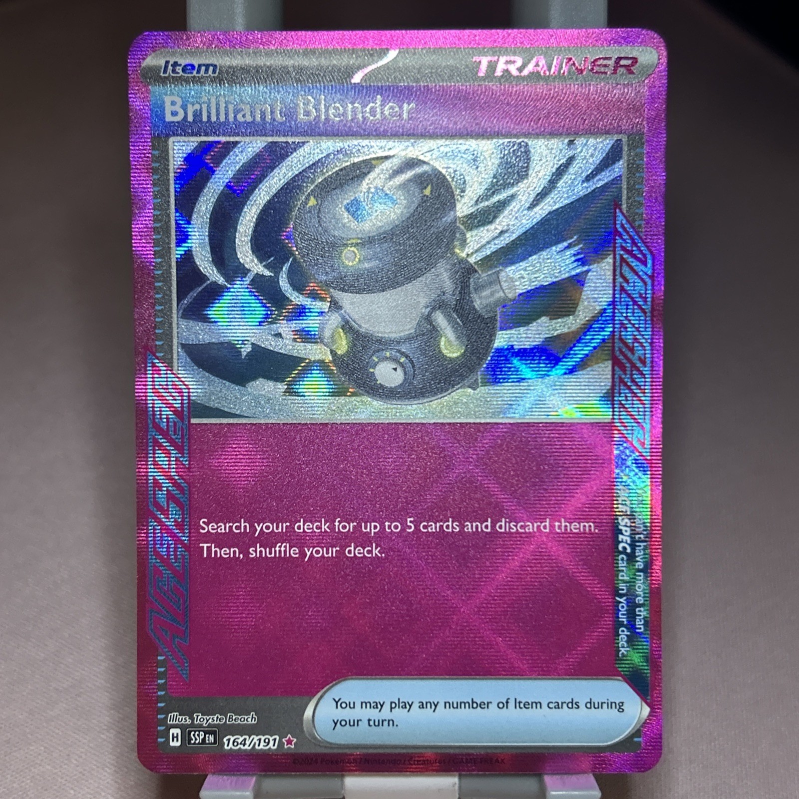 Brilliant Blender 164/191 Sv08: Surging Sparks Holo Near Mint