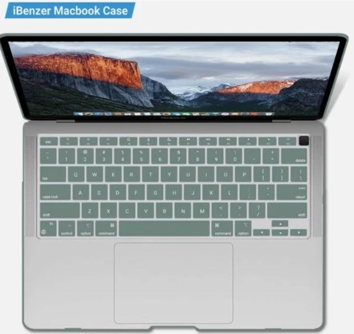 (Pack 2 ) IBENZER Case MacBook Air 13 A2337 A2179 A1932 -Midnight Green NEW photo 2