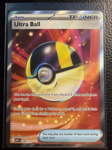 Ultra Ball 264/217 - Ascended Hero’s Ultra Rare - Raw -Gem Mint PSA 10 contender