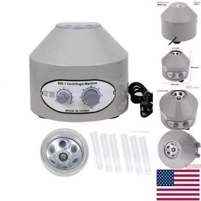 Quiet Bench-Top Centrifuge with Speed Control - 6 Tubes, 4000 RPM Efficiency