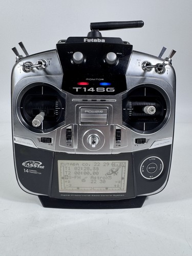Futaba T14SG FASST 2.4GHz Transmitter Planes Heli Air RC 14Ch Radio w/Hard Case