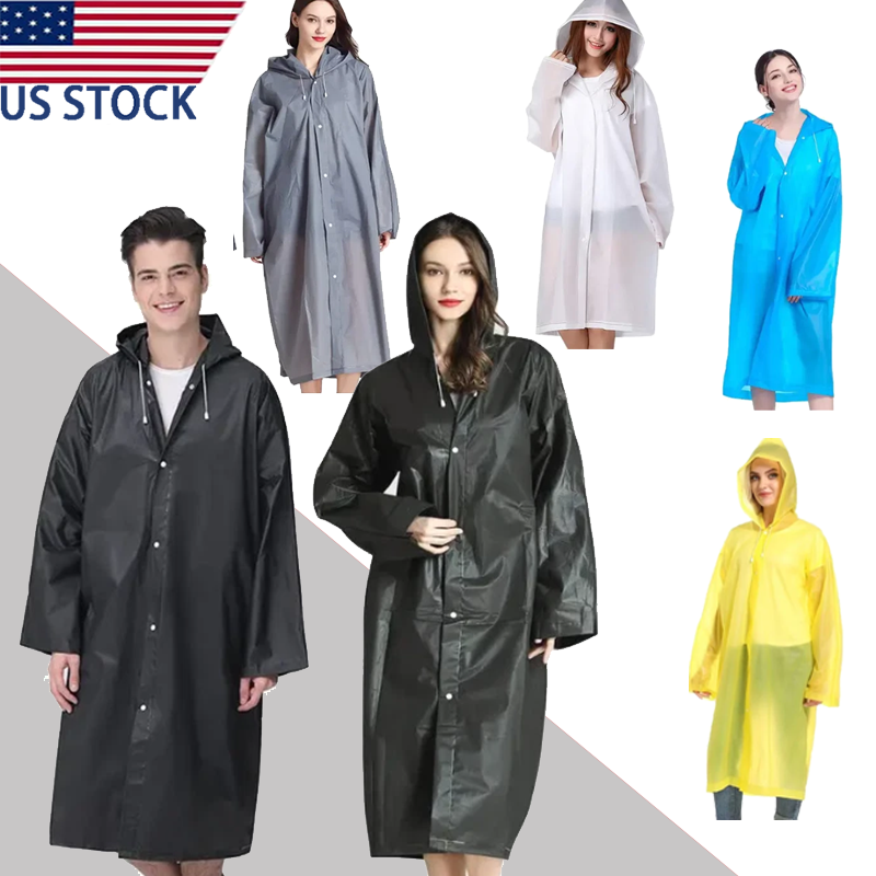 ジャケット・アウター immatereal all weather poncho deres Unisex Adult Waterproof Raincoat Rain Coat Hooded Jacket Poncho