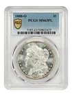 1888-O PCGS MS63PL MORGAN SILVER DOLLAR GOLD SHIELD HOLDER PROOFLIKE