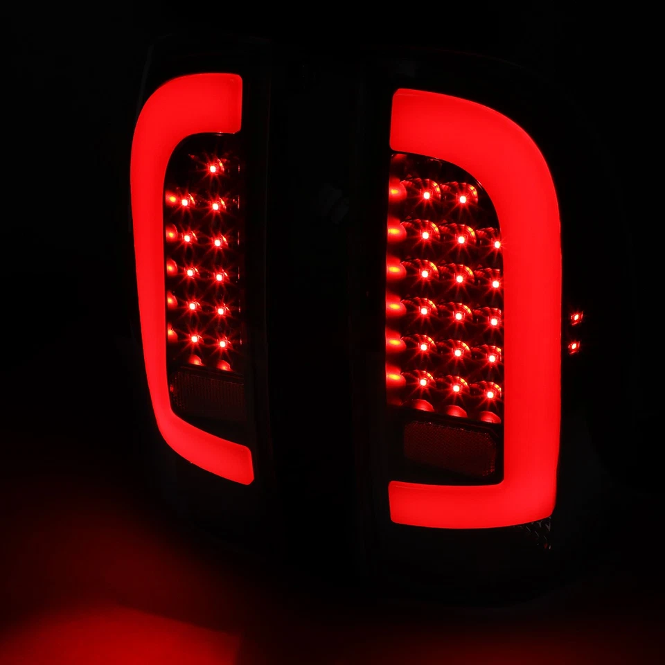 [BARRA DE TUBO LED 3D] PARA 05-15 TOYOTA TACOMA LUZ DE FRENO TRASERA LÁMPARAS DE ESTACIONAMIENTO NEGRO Foto 3 de 4