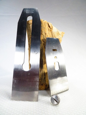 #ad Un Used Vintage Stanley 2quot; Plane Blade Iron Set w Chip Breaker amp; Screw $37.49