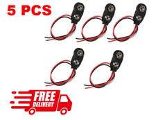 5PCS 9V 15cm Battery Connector T Type Clip Plug Wire Cord Leads 9 Volt