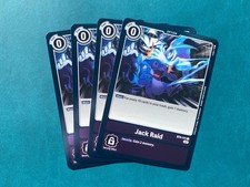 Jack Raid BT4-111 Playset Resurgence Booster Foil Digimon Card Game x4
