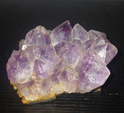 Purple Amethyst Quartz Crystal Cluster Mineral Specimen Display Piece