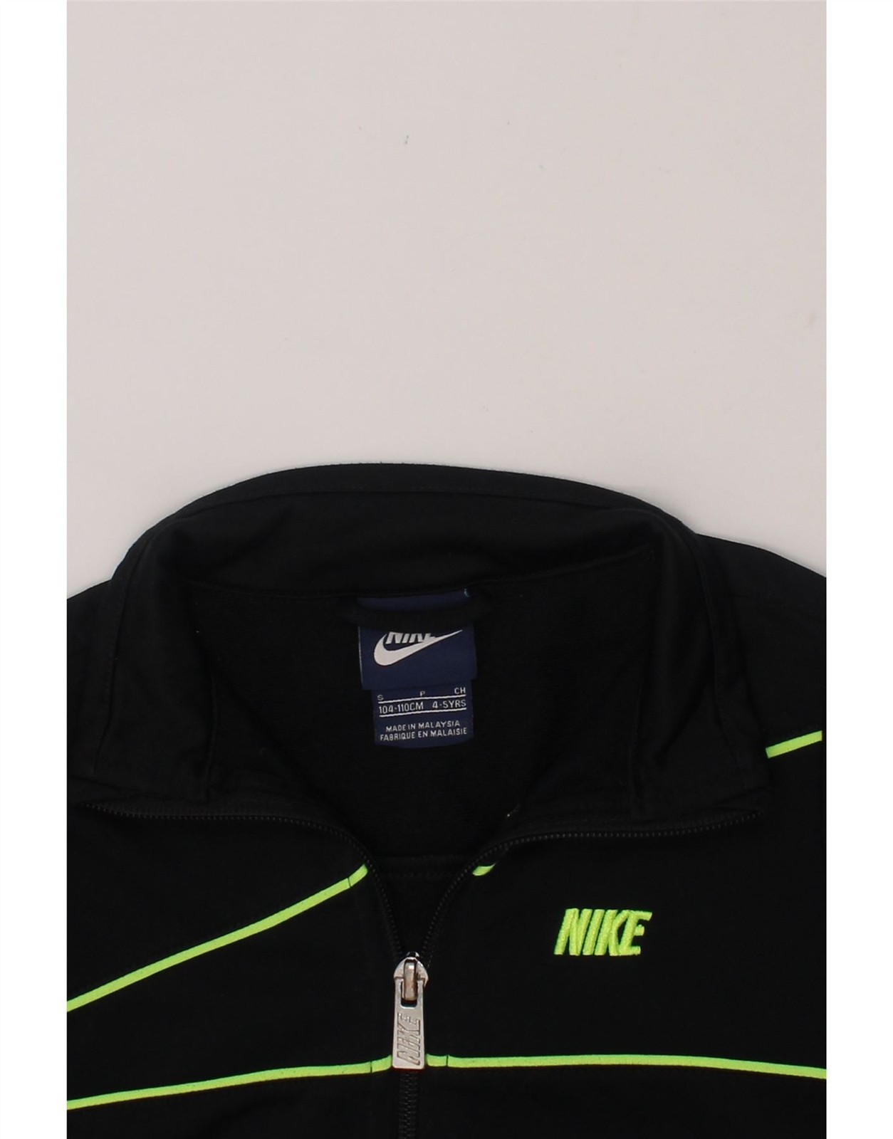SACAI X NIKE NIKE Giacca Tuta Ragazzo Top 4 5 Anni Piccola Nera Righe Poliestere AW05