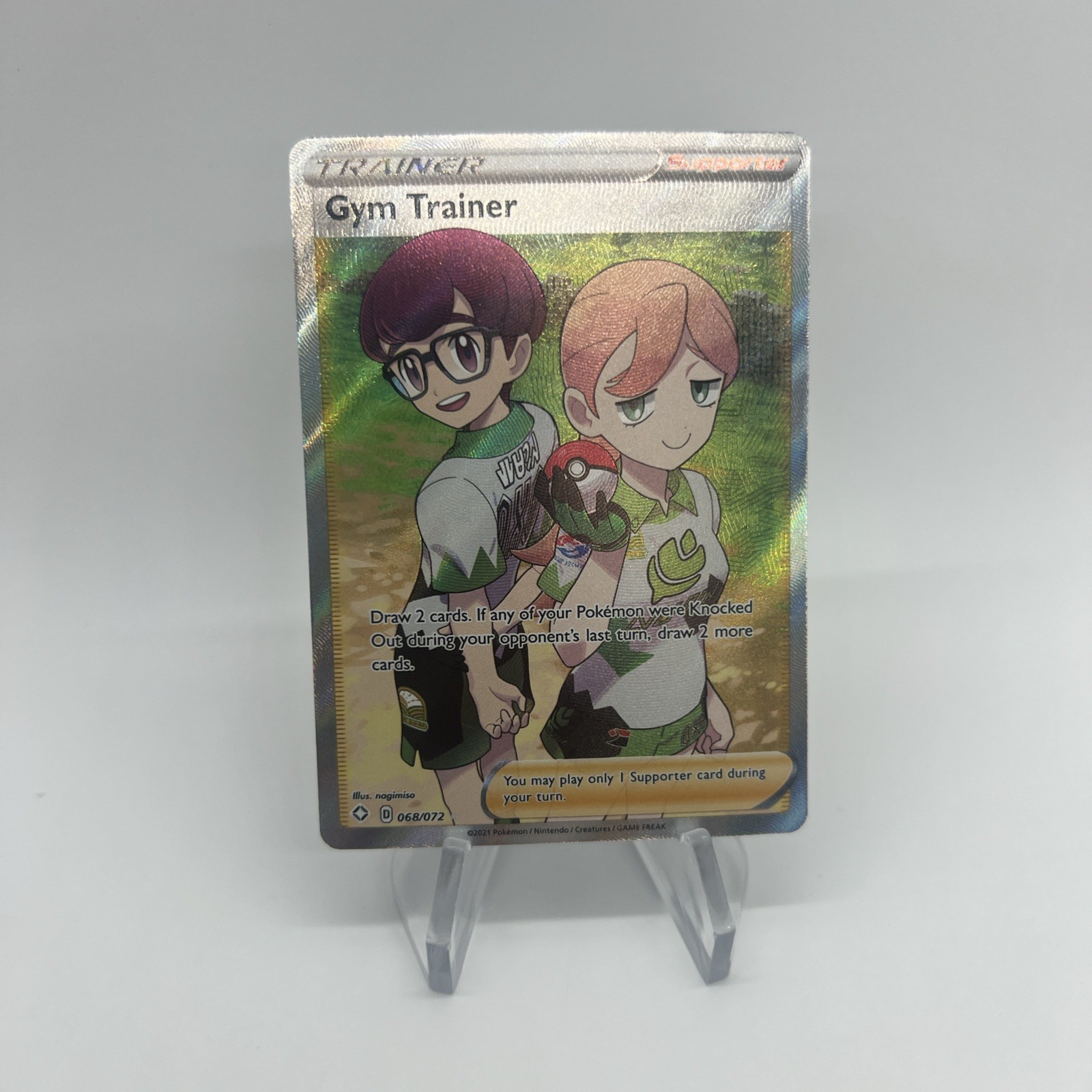 Gym Trainer (Full Art) - 068/072 Ultra Rare Shining Fates NM Pokemon TCG