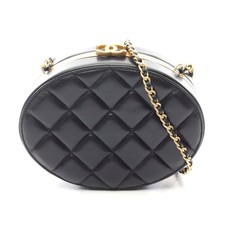 Chanel Lambskin Matelasse Shoulder Bag Women Black One Size 632349