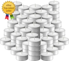 Tea Light Candles – Set of 100 Unscented Tea Lights – Burns Aprx. 3.5 Hour – Par