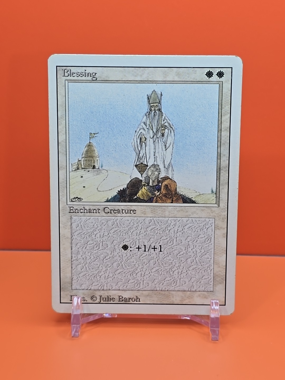 ⚪️⚪️⚪️ 1994 MAGIC The Gathering BLESSING REVISED 3RD EDITION PLAYED ⚪️⚪️⚪️3