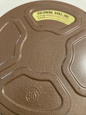 GOLDBERG BROTHERS 400 Brown Metal Reel Cans for Standard 16mm Film Lot Of 5