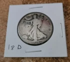 1918 d circulated Walking Liberty half dollar