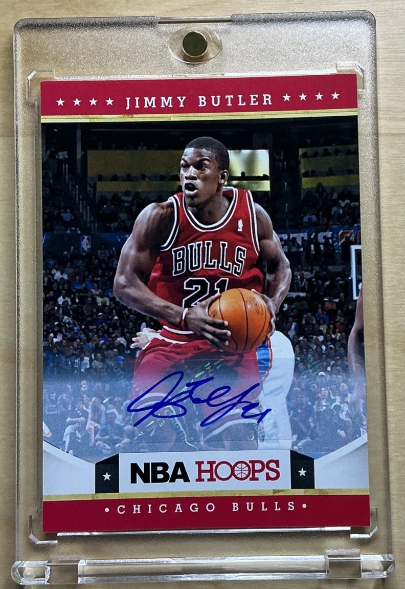 直筆サイン入り写真 ジミー・バトラー シカゴ・ブルズ/フレーム別/SA鑑定済 Panini Jimmy Butler Basketball Autographed Sports Trading Cards