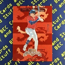 2025 Panini Crusade Roman Anthony #74 Red /299 (RC) Boston