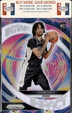 2024-25 Panini Prizm #4 Stephon Castle Instant Impact Silver San Antonio Spurs