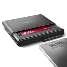 Axagon ADSA-CC USB-C 10Gbps - NVMe M.2 SSD & SATA 2.5/3.5 SSD/HDD CLONE MASTER 2