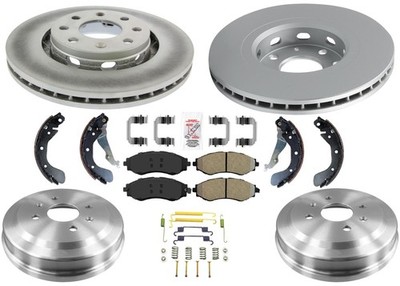 For Chevrolet Aveo Aveo5 2004 2009 2013 Improved Coated Disc Brake Rotors & Pad