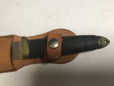 Tanto Cold Steel Ventura CA. Fixed Blade 5.5” Knife with Leather Sheath, Made in