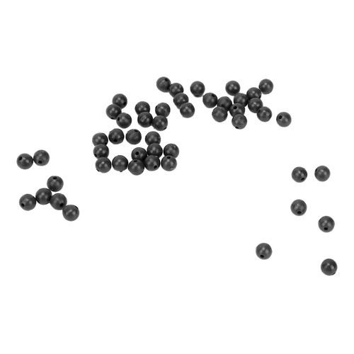 (Schwarz) 50 Stück 8mm Space Beans Set Silica Gel Angelschnur Stopper Kollis NS - Bild 21 von 24