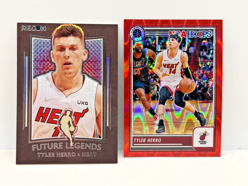 Tyler Herro 2021-22 RECON RC FUTURE LEGENDS Rare Insert + 2022-23 RED WAVE /199