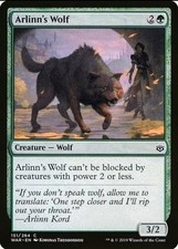 X 1 ARLINN'S WOLF NM 151 War of the Spark MTG Magic The Gathering 