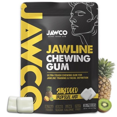 JAWCO Ultratough Jawline Chewing Gum | Get a Stronger, Squarer Jawline | Jaw ...