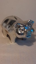 Vintage A.N. Brooks Corp. Chicago Metal Piggy Bank 50s Made In USA