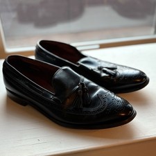 Allen Edmonds Manchester Tassel Loafers Dress Shoes Men's 11.5C Black USA MADE