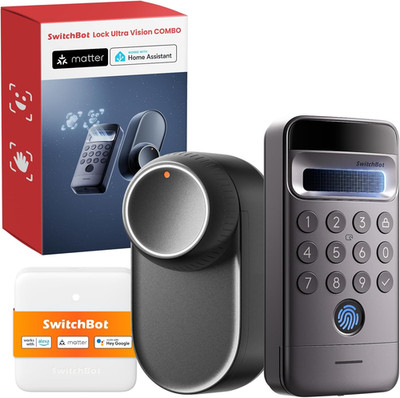 Switchbot Wifi Smart Lock Ultra Mit Keypad Vision Pro   3D-Gesichts- & Venen-Erk