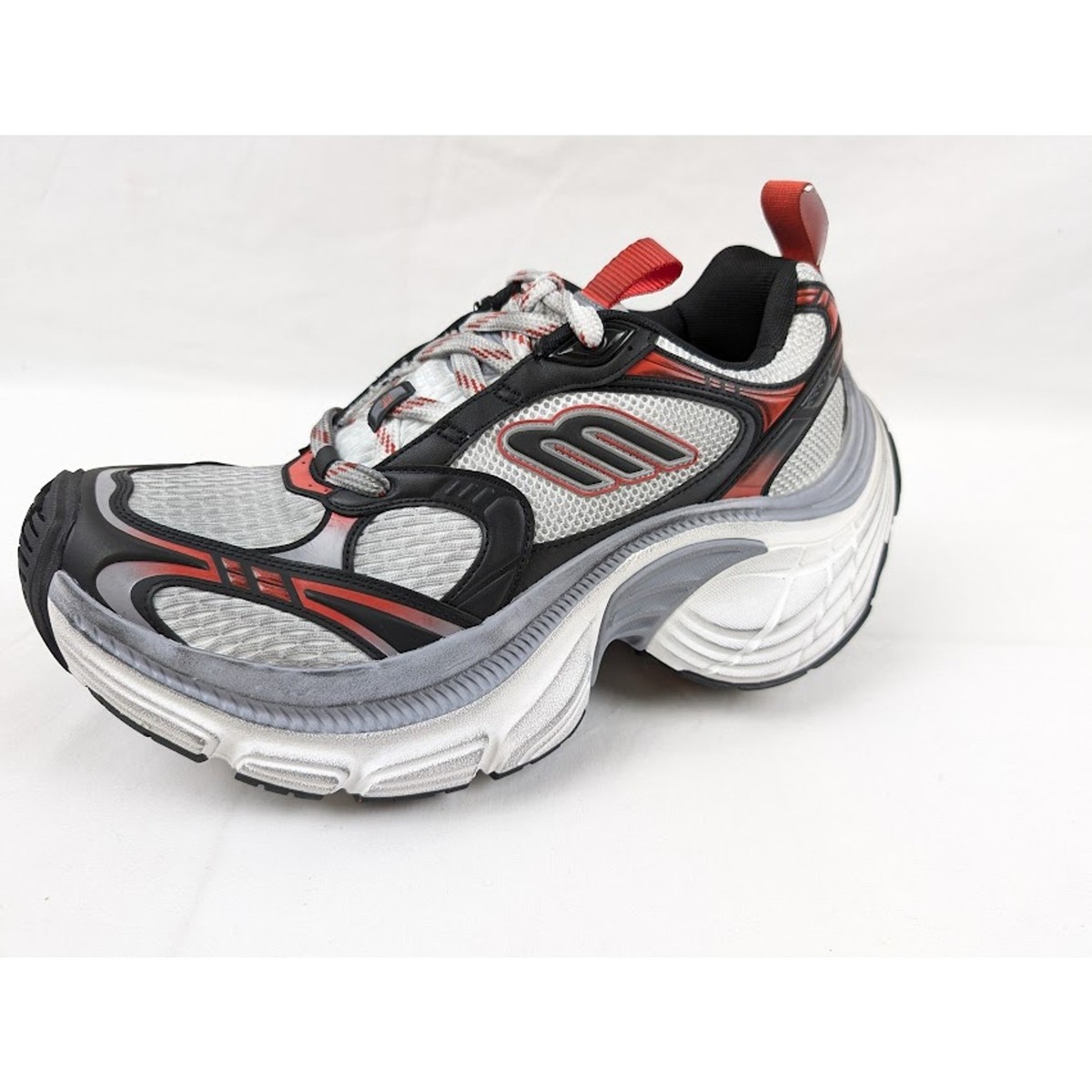 Balenciaga 10XL Sneakers Mesh in Grey/White/Red BNWB 45 | eBay