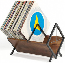 Porta Dischi in Vinile, Porta Dischi Da 80-100 LP, 40 X 30 X 30 Cm, Ripiano a 1 