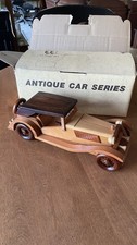 Wv Wood Set Antique Car Series R-12  1945 Mg-tc British Sports Car Toy
