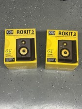 KRK RP5 Rokit 5 G4 Professional Bi-Amp 5" Powered Studio Monitor Pair, Black