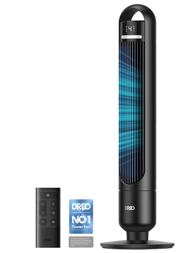 Quiet Tower Fan for Bedroom& Home, 25ft/s Powerful Airflow, 29ft Coverage, 1-8H…