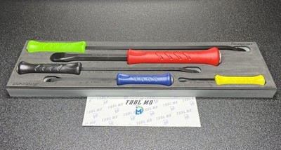 Snap-on Tools NEW 5pc Multi-Color Striking Prybar Chisel Foam Set