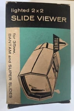 Vintage TOWER Lighted 2x2 Slide Viewer No. 9821 - Sears by Sawyer's w/ Box MCM