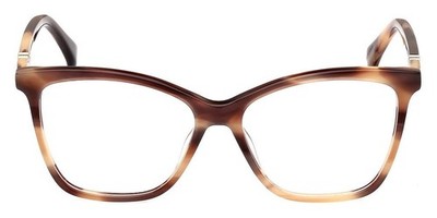 Max Mara MM5017 047 Havana Plastic Cat Eye Optical Eyeglasses Frame 53-14-140