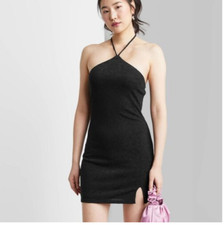 NEW Wild Fable Black Bodycon Halter Dress - Sz XS